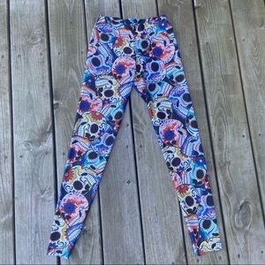 Abs2b XS multicolor Sugar Skull Color high Waist leggings